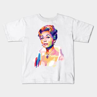 Mommie Dearest Popart Portrait Kids T-Shirt